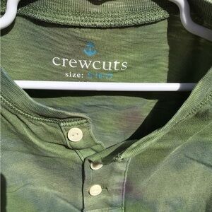 Crewcuts Green Ice Dye Long Sleeve Henley